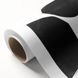 Mid Century Modern Art – Minimalist Geometric Black Shapes in White