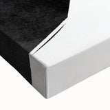 Mid Century Modern Art – Minimalist Geometric Black Shapes in White