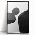 Mid Century Modern Art – Minimalist Abstract Geometric Design in Black & White