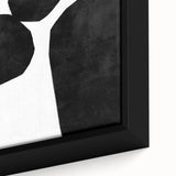 Mid Century Modern Art – Minimalist Abstract Geometric Design in Black & White