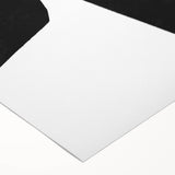 Mid Century Modern Art – Minimalist Abstract Geometric Design in Black & White