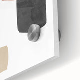 Mid Century Modern Art – Minimalist Geometric Abstract in Warm Earth Tones