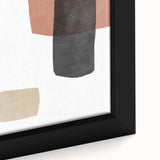 Mid Century Modern Art – Minimalist Geometric Abstract in Warm Earth Tones