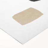 Mid Century Modern Art – Minimalist Geometric Abstract in Warm Earth Tones