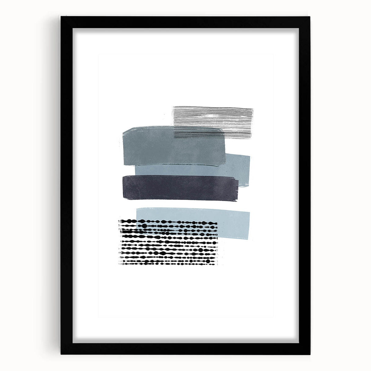 Mid Century Modern Art - Minimalist Retro Geometric Wall Decor - Abstract
