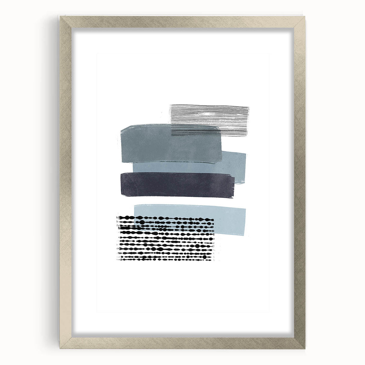Mid Century Modern Art - Minimalist Retro Geometric Wall Decor - Abstract
