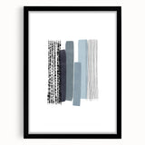 Mid Century Modern Art - Abstract Geometric Wall Decor - Minimalist Design