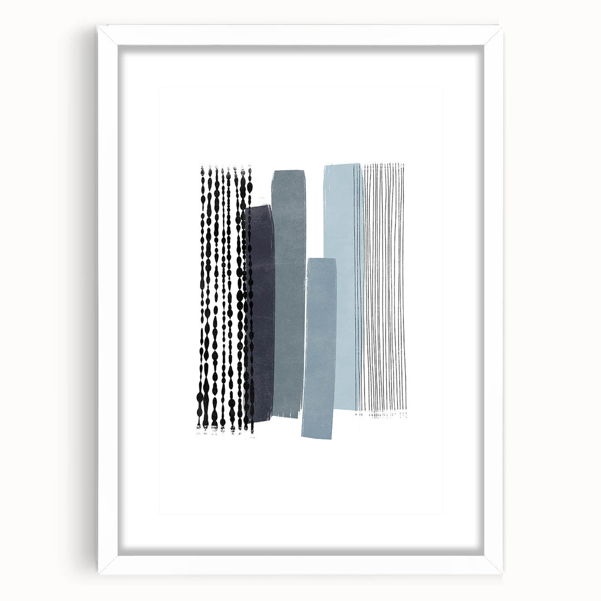 Mid Century Modern Art - Abstract Geometric Wall Decor - Minimalist Design
