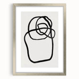 Mid Century Modern Art | Abstract Minimalist Line Art Wall Decor