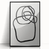 Mid Century Modern Art | Abstract Minimalist Line Art Wall Decor