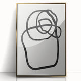 Mid Century Modern Art | Abstract Minimalist Line Art Wall Decor