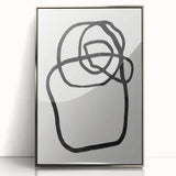 Mid Century Modern Art | Abstract Minimalist Line Art Wall Decor