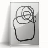 Mid Century Modern Art | Abstract Minimalist Line Art Wall Decor