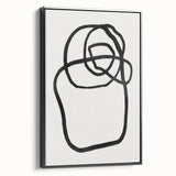 Mid Century Modern Art | Abstract Minimalist Line Art Wall Decor