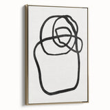 Mid Century Modern Art | Abstract Minimalist Line Art Wall Decor