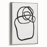 Mid Century Modern Art | Abstract Minimalist Line Art Wall Decor
