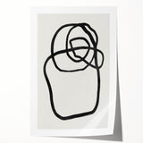 Mid Century Modern Art | Abstract Minimalist Line Art Wall Decor
