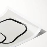 Mid Century Modern Art | Abstract Minimalist Line Art Wall Decor