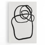 Mid Century Modern Art | Abstract Minimalist Line Art Wall Decor