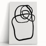 Mid Century Modern Art | Abstract Minimalist Line Art Wall Decor