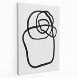 Mid Century Modern Art | Abstract Minimalist Line Art Wall Decor