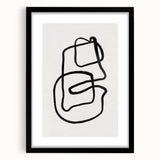 Mid Century Modern Art | Retro Abstract Minimalist Line Art Decor