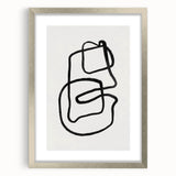 Mid Century Modern Art | Retro Abstract Minimalist Line Art Decor