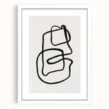 Mid Century Modern Art | Retro Abstract Minimalist Line Art Decor