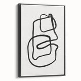 Mid Century Modern Art | Retro Abstract Minimalist Line Art Decor