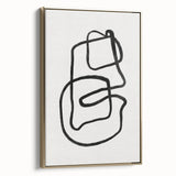 Mid Century Modern Art | Retro Abstract Minimalist Line Art Decor
