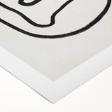 Mid Century Modern Art | Retro Abstract Minimalist Line Art Decor