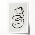 Mid Century Modern Art | Retro Abstract Minimalist Line Art Decor