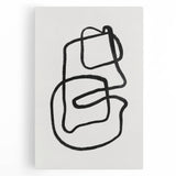 Mid Century Modern Art | Retro Abstract Minimalist Line Art Decor