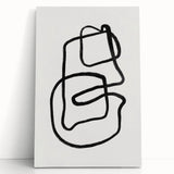 Mid Century Modern Art | Retro Abstract Minimalist Line Art Decor