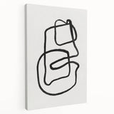 Mid Century Modern Art | Retro Abstract Minimalist Line Art Decor