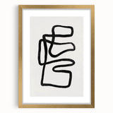Mid Century Modern Art | Abstract Geometric Minimalist Line Art Decor