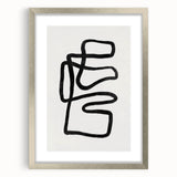 Mid Century Modern Art | Abstract Geometric Minimalist Line Art Decor