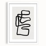 Mid Century Modern Art | Abstract Geometric Minimalist Line Art Decor