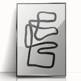 Mid Century Modern Art | Abstract Geometric Minimalist Line Art Decor