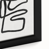 Mid Century Modern Art | Abstract Geometric Minimalist Line Art Decor