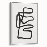 Mid Century Modern Art | Abstract Geometric Minimalist Line Art Decor