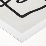 Mid Century Modern Art | Abstract Geometric Minimalist Line Art Decor