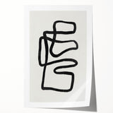 Mid Century Modern Art | Abstract Geometric Minimalist Line Art Decor