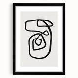 Mid Century Modern Art | Retro Minimalist Geometric Line Art Decor