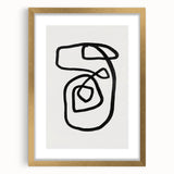 Mid Century Modern Art | Retro Minimalist Geometric Line Art Decor