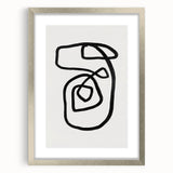 Mid Century Modern Art | Retro Minimalist Geometric Line Art Decor