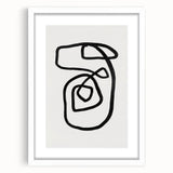 Mid Century Modern Art | Retro Minimalist Geometric Line Art Decor