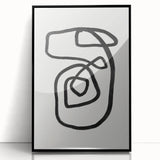 Mid Century Modern Art | Retro Minimalist Geometric Line Art Decor