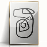 Mid Century Modern Art | Retro Minimalist Geometric Line Art Decor