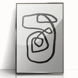 Mid Century Modern Art | Retro Minimalist Geometric Line Art Decor